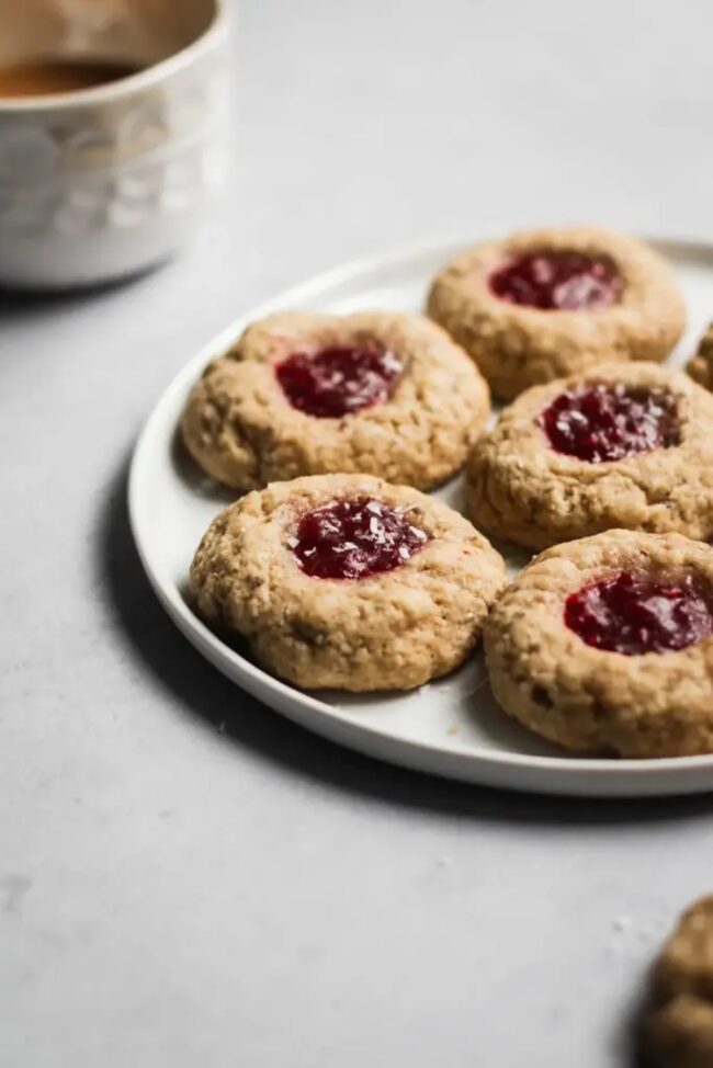 Raspberry Thumbprint Cookies