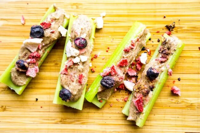 Almond Butter with Celery Sticks