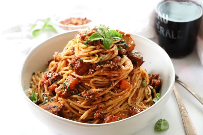 Bison Spaghetti Bolognese