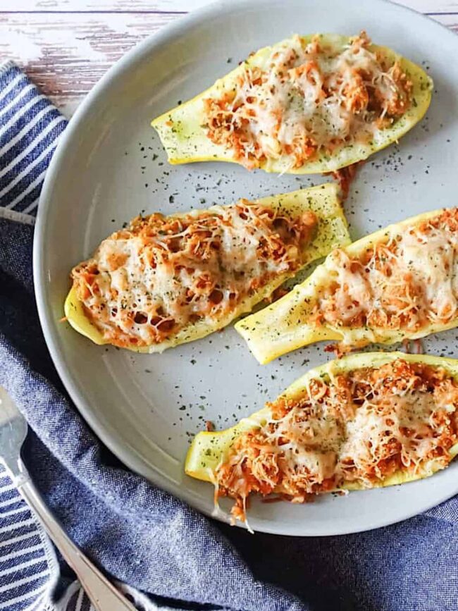 Stuffed Yellow Squash Boats