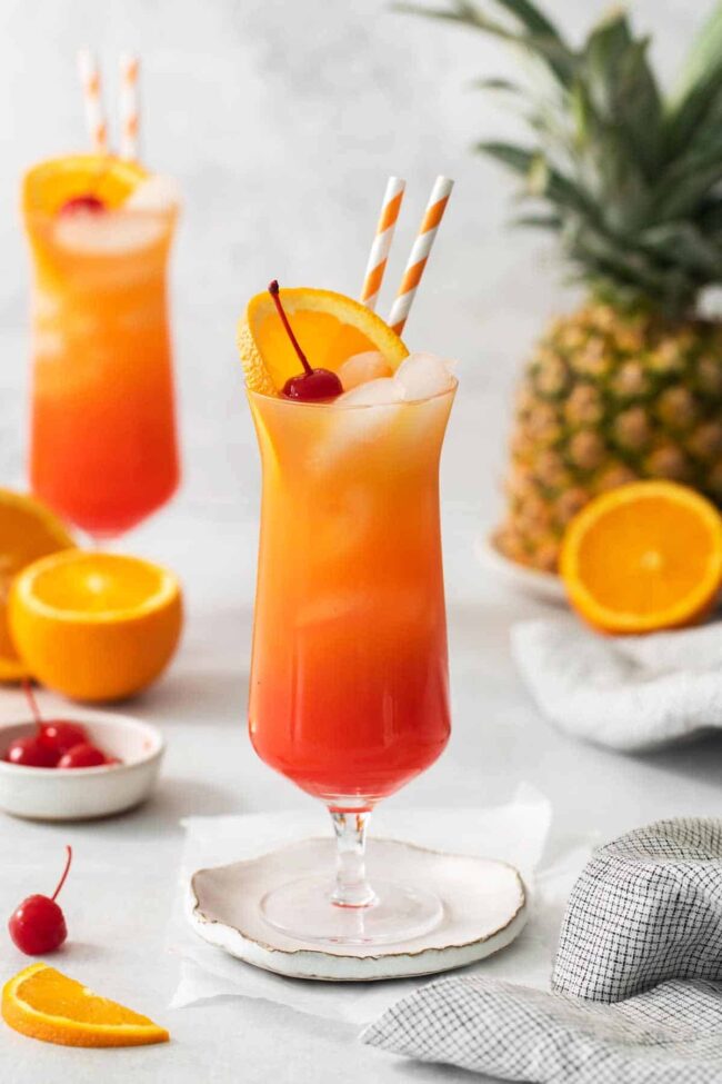 Pineapple Tequila Sunrise