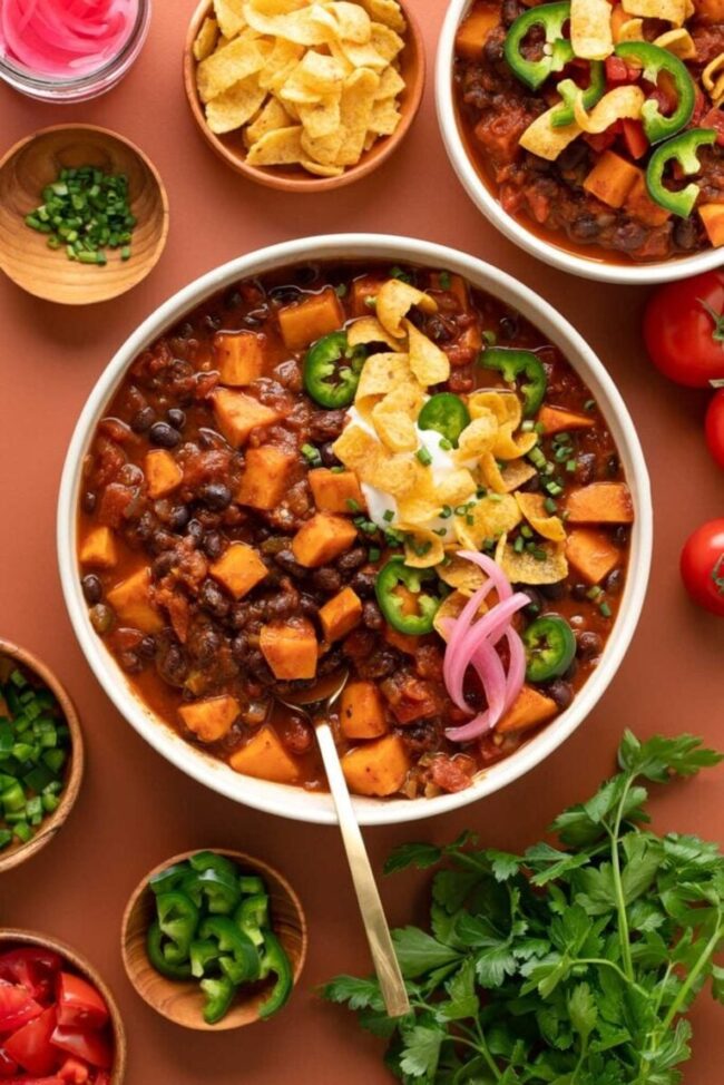 Sweet Potato and Black Bean Chili