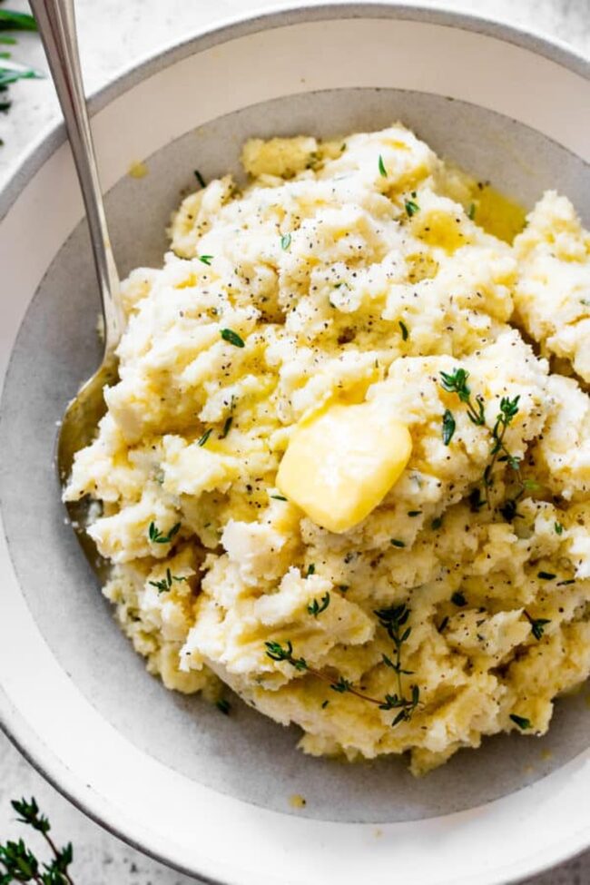 Herbed Mashed Cauliflower