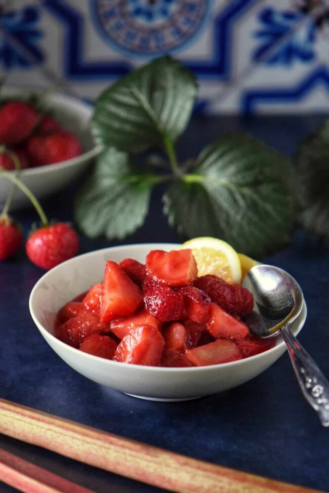 Rhubarb Strawberry Compote