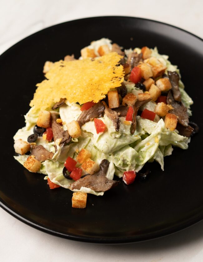 Lions Mane Caesar Salad