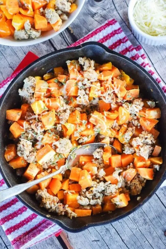 Ground Turkey and Sweet Potato Hash
