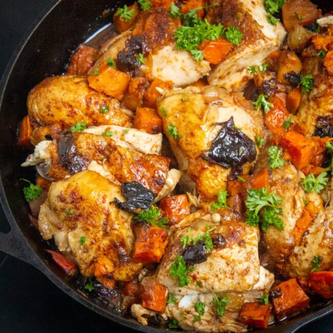 Sweet Potato and Chicken Tagine