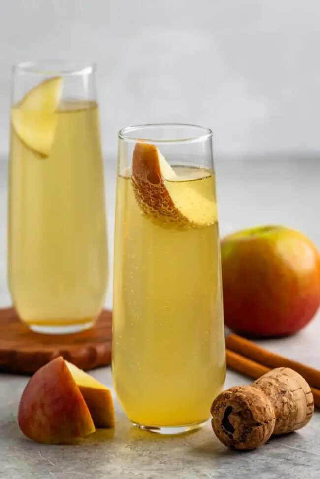Vanilla Apple Cider Bellini