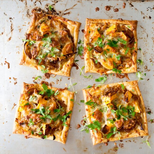 Caramelized Onion and Chicken Tart