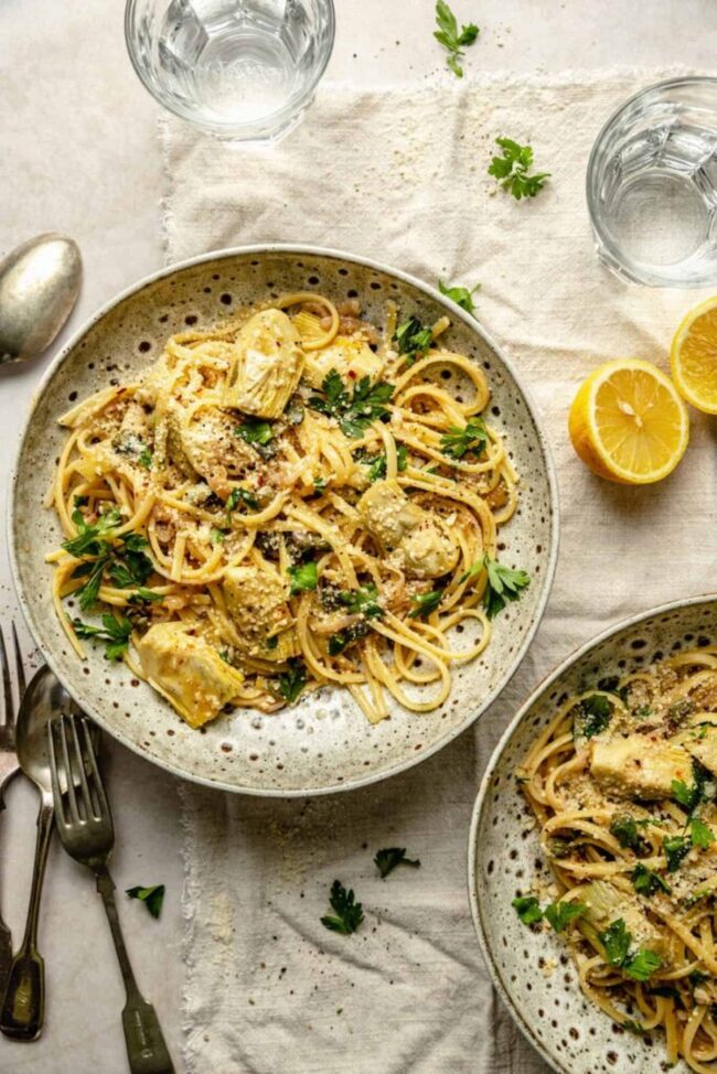 Artichoke Lemon Pasta