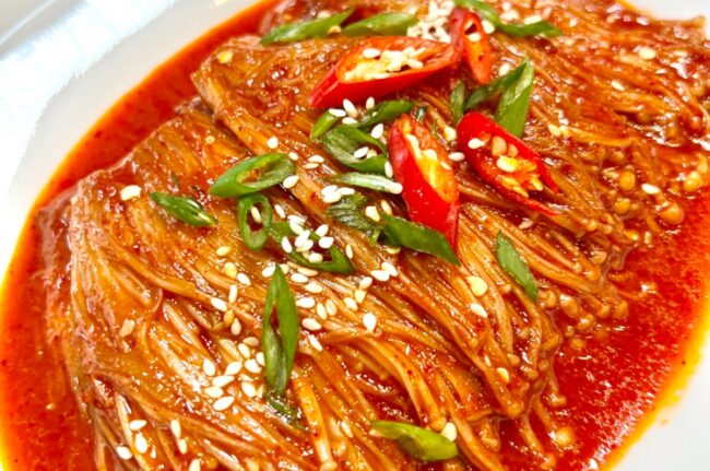 Spicy Enoki Stir-Fry