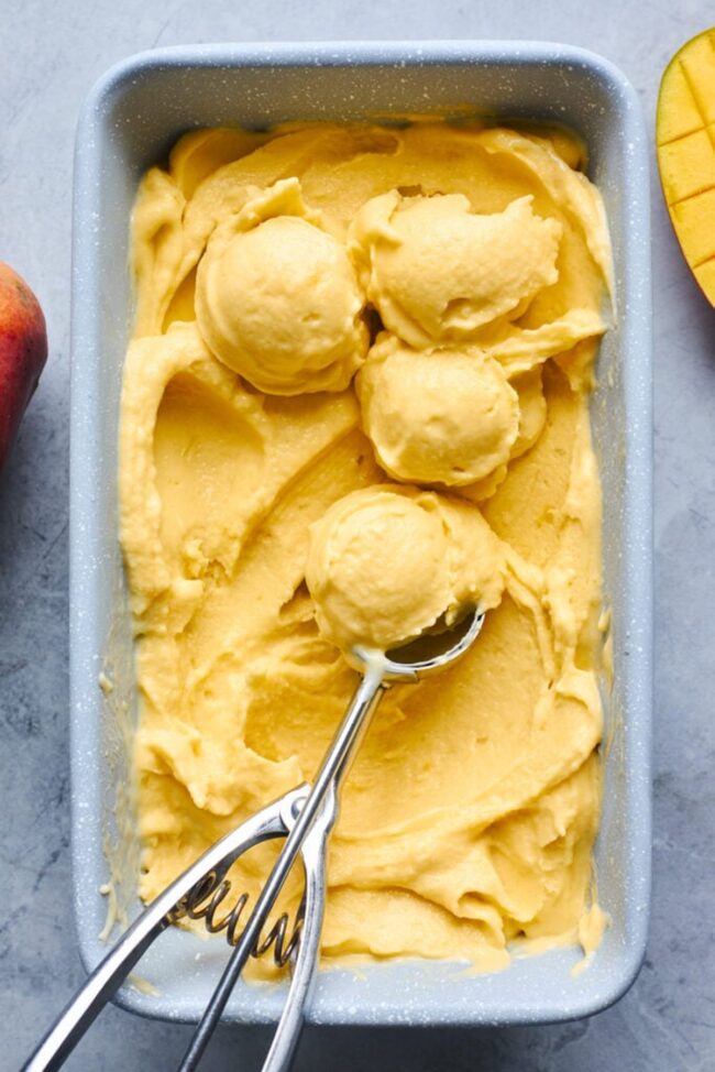 Coconut Milk Mango Ice Cream