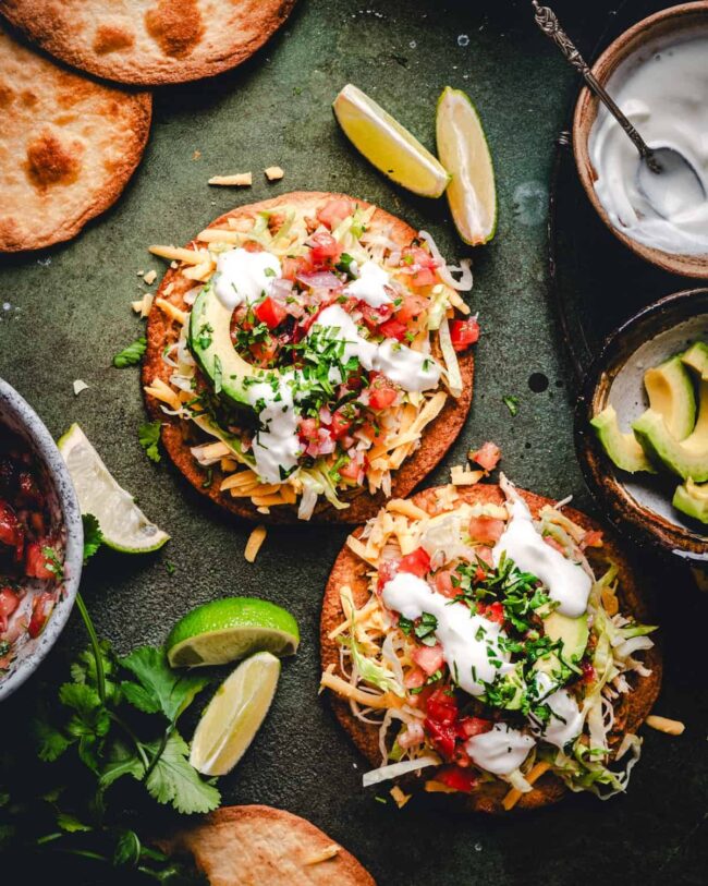 Chicken Tostadas