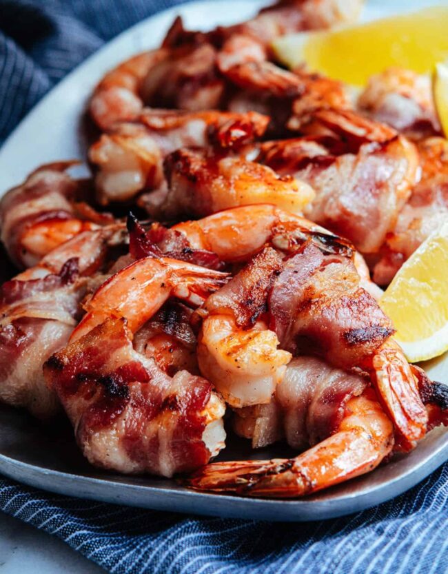 Grilled Bacon-Wrapped Shrimp