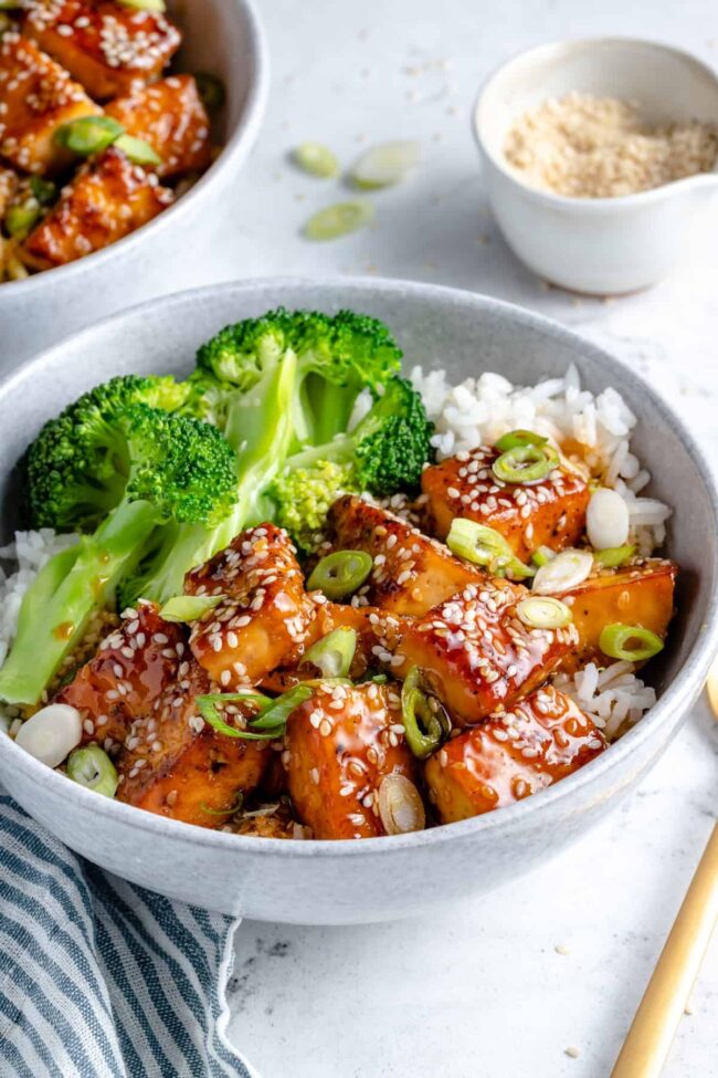 Teriyaki Tofu Rice Bowl