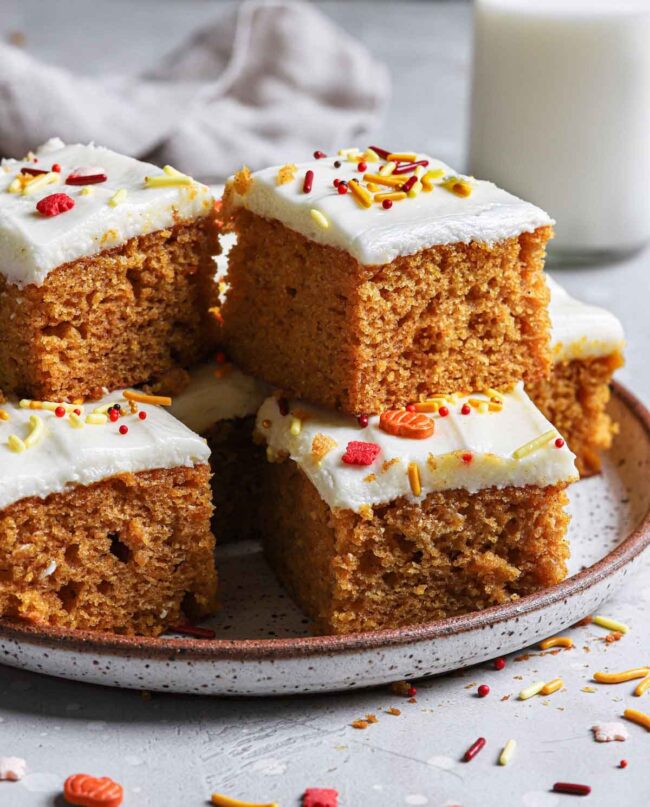 Cream Cheese Frosted Pumpkin Bars