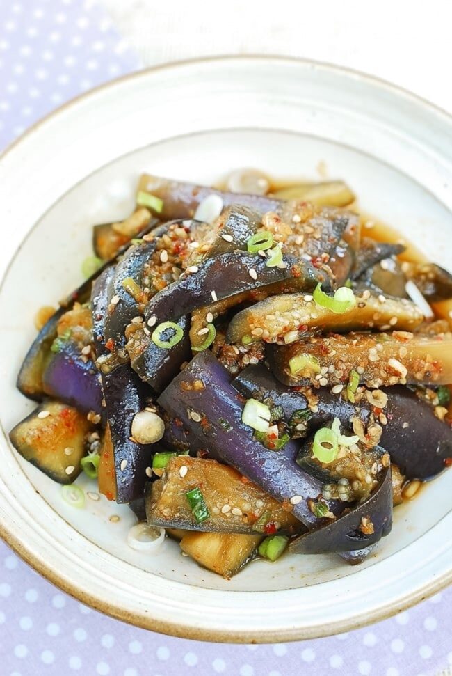 Steamed Eggplant (Gaji Namul)