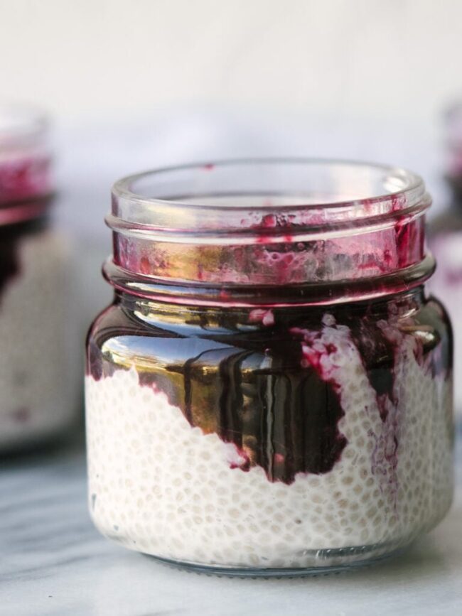 Blueberry Coconut Chia Pudding