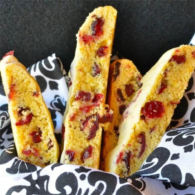 Cranberry Orange Biscotti