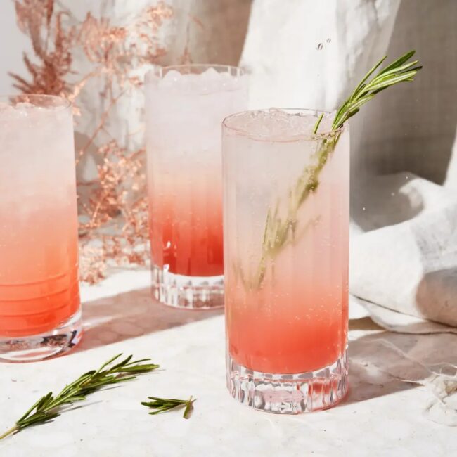 Sparkling Grapefruit Rosemary Cocktail