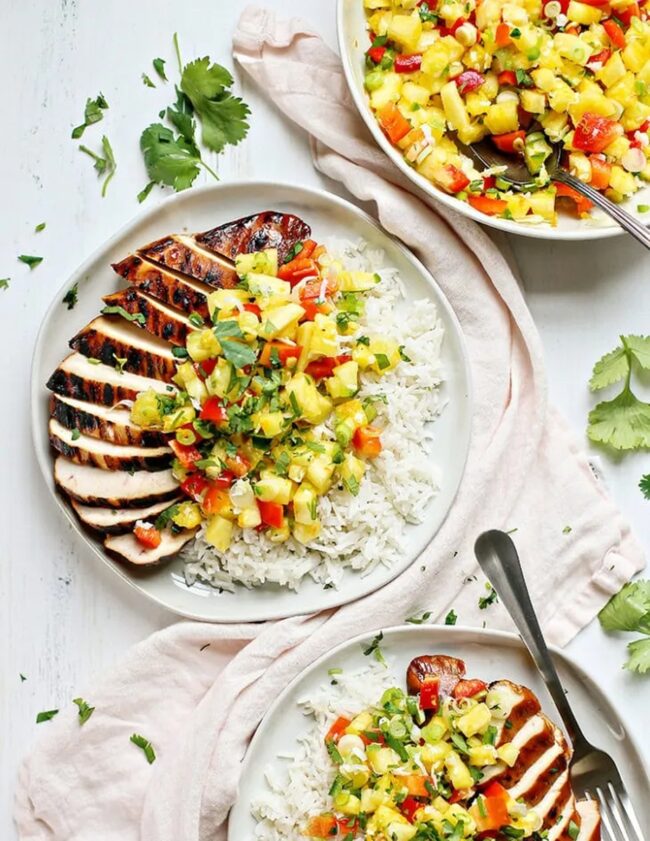 Chicken Breast with Pineapple Salsa