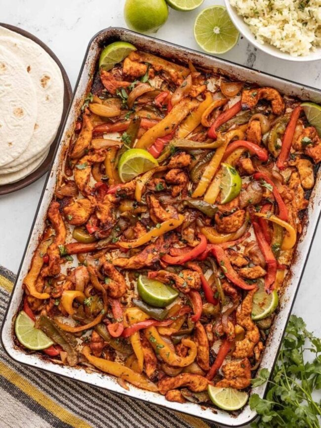 Oven Baked Chicken Fajitas