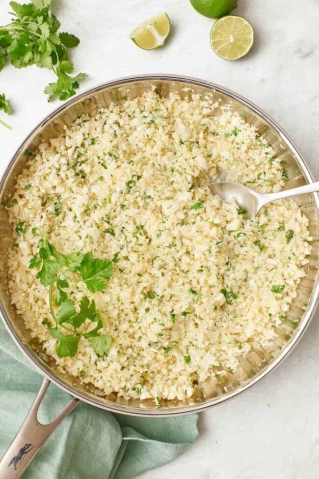 Cilantro Lime Cauliflower Rice