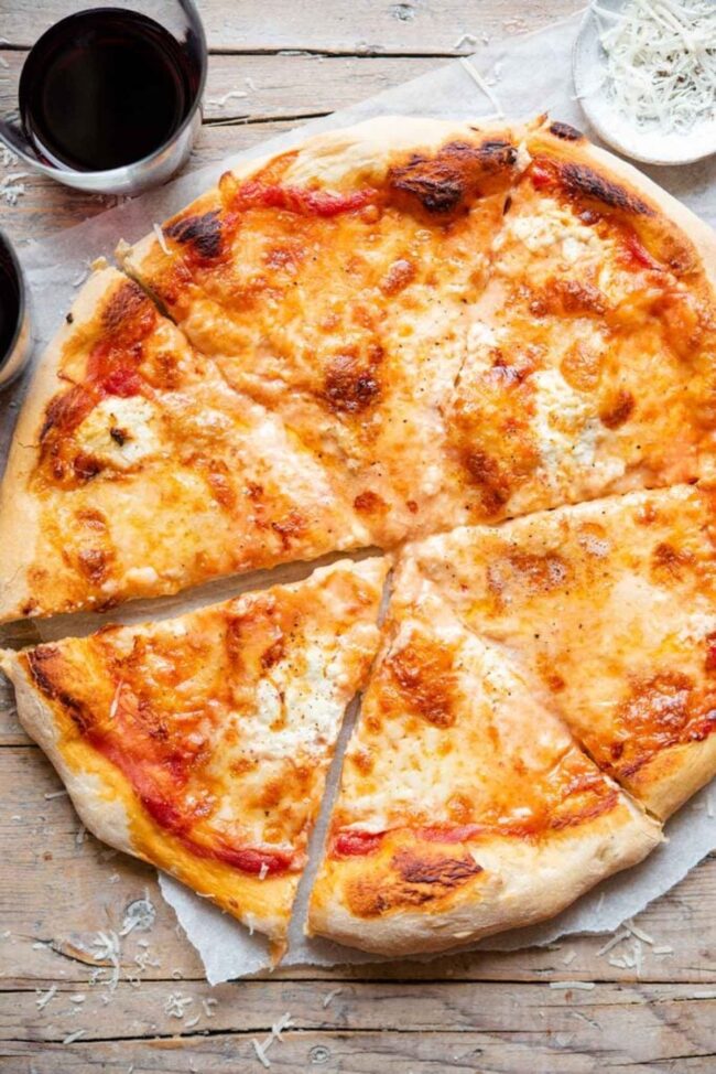 Four-Cheese Smoked Pizza