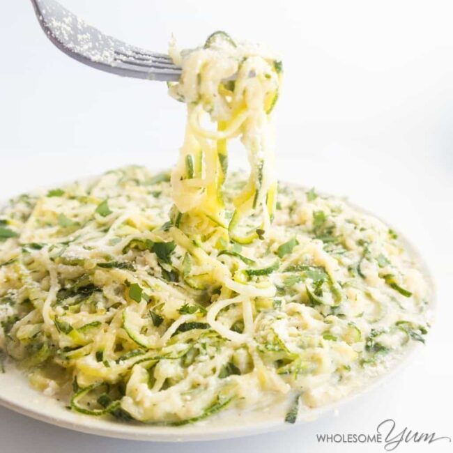 Zucchini Noodles Alfredo