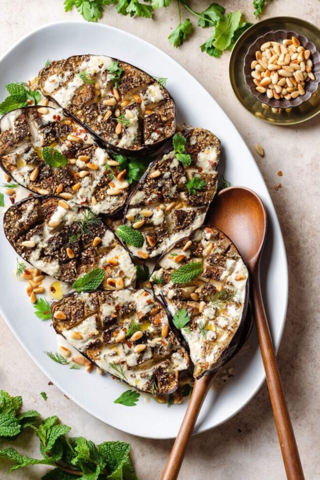 Grilled Eggplant with Tahini