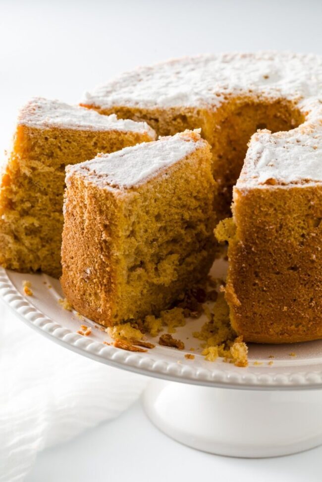Spiced Pumpkin Chiffon Cake