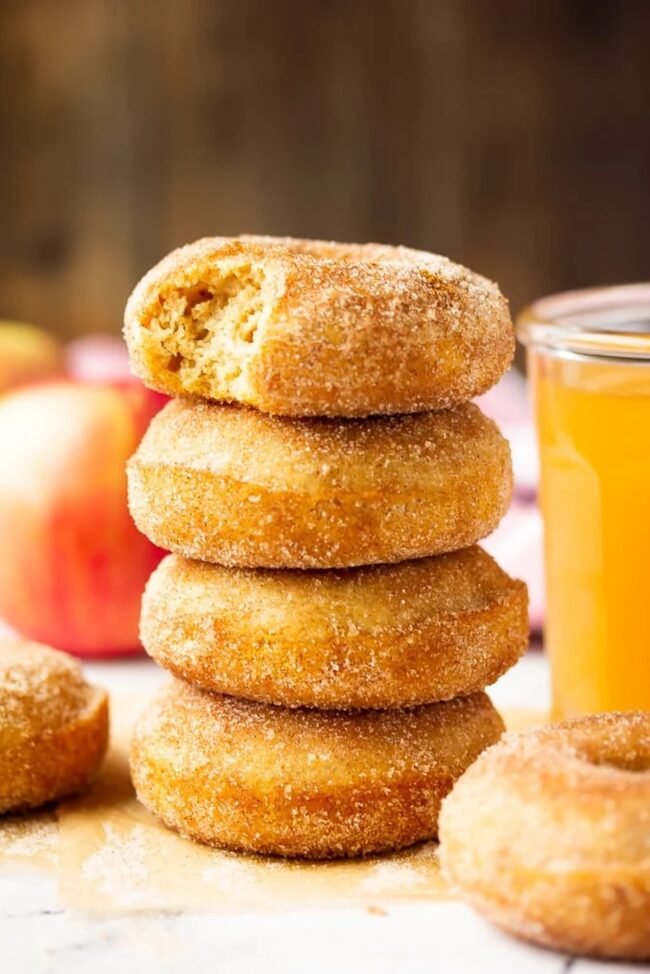Vegan Spiced Apple Cider Donuts