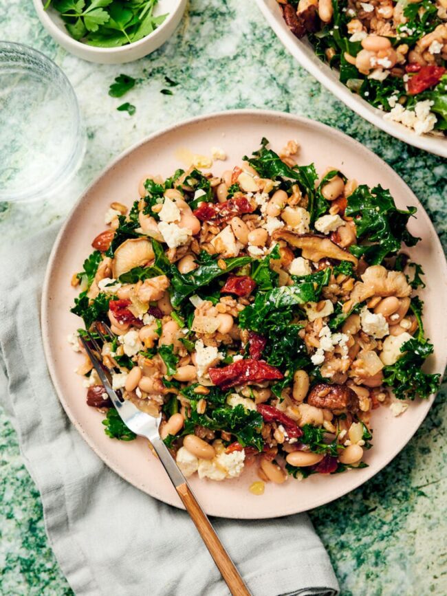 Farro and Kale Pilaf