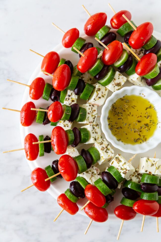 Greek Salad on a Stick