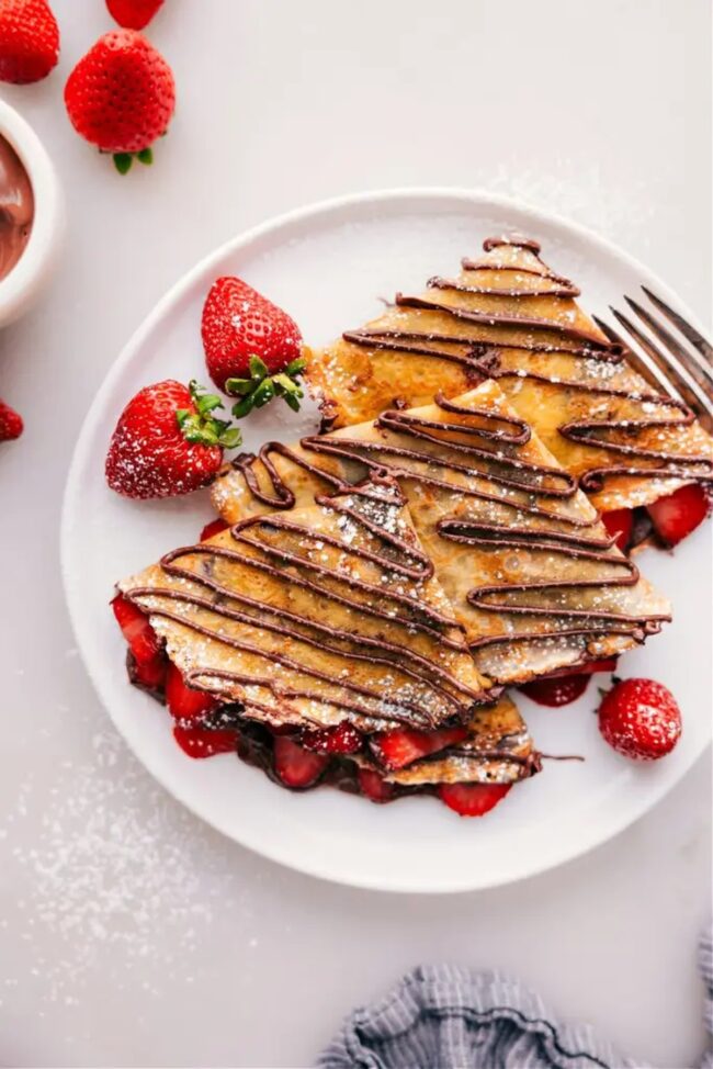 Strawberry Nutella Crepes