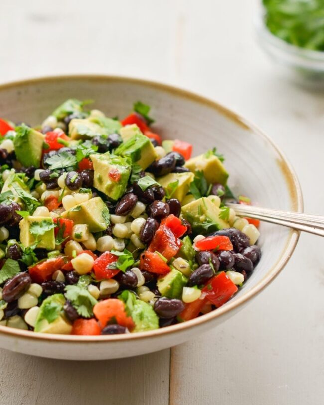 Avocado Black Bean Corn Salad