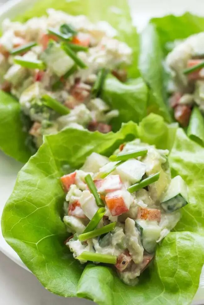 Crab Salad Lettuce Wraps