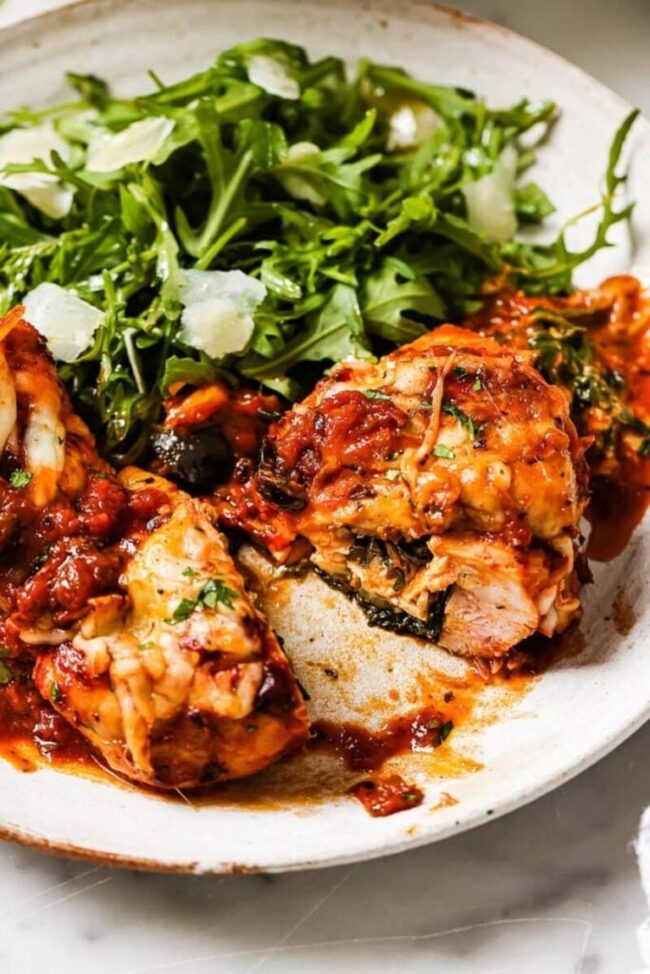 Spinach and Feta Stuffed Chicken