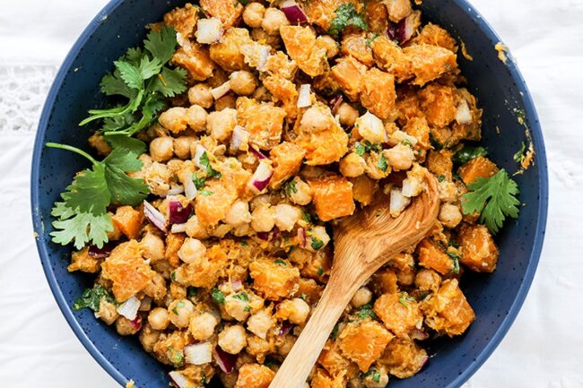Yellow Squash and Chickpea Salad
