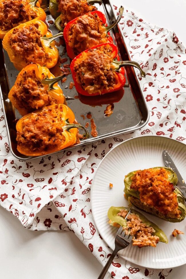 Pork Stuffed Bell Peppers
