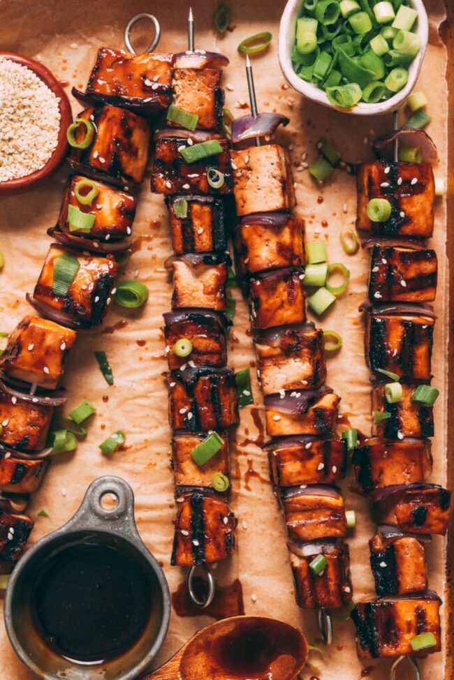 BBQ Tofu Skewers