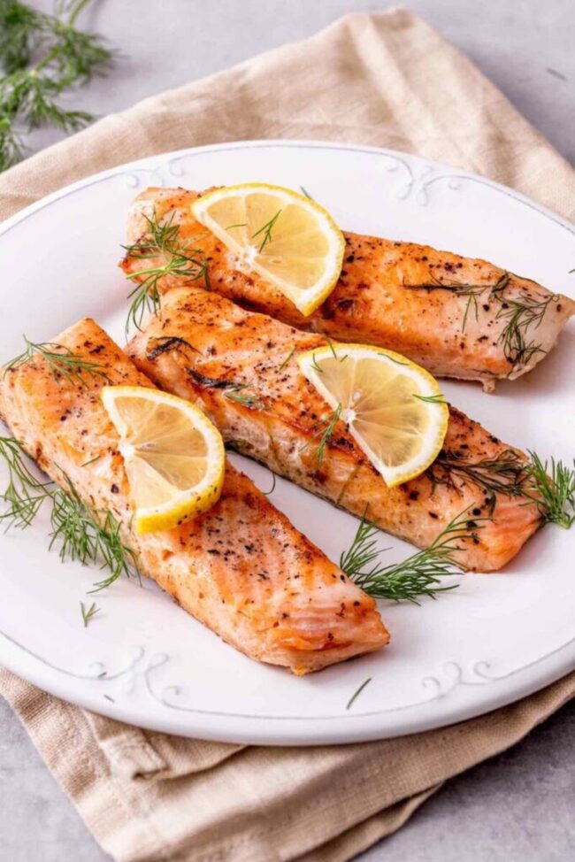 Sous Vide Salmon with Dill Butter
