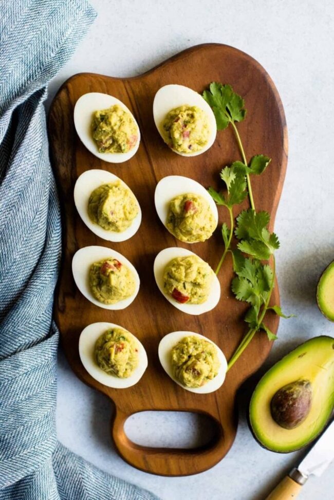 Guacamole Deviled Eggs