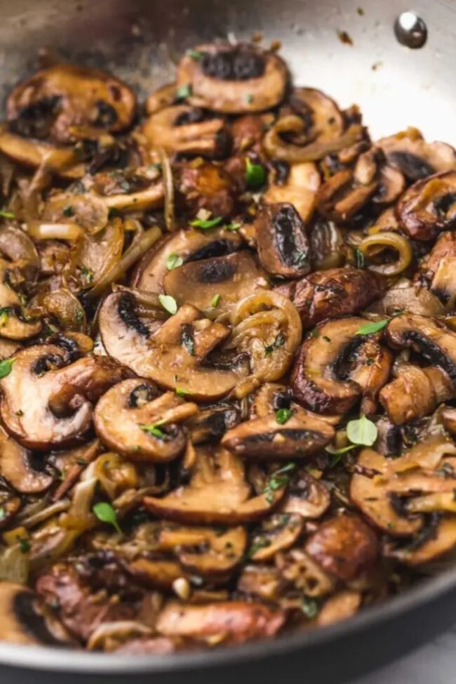 Sauteed Cremini Mushrooms with Onions