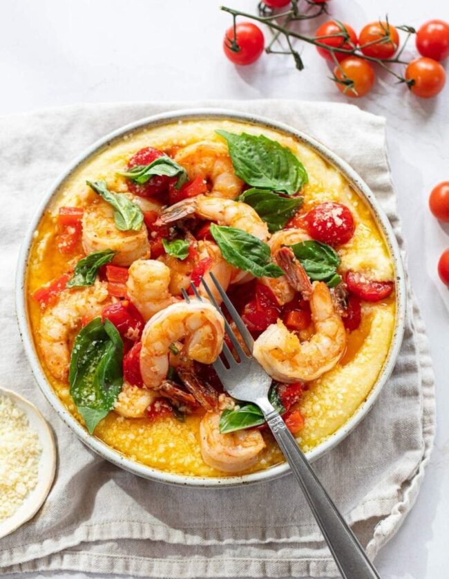 Shrimp and Polenta