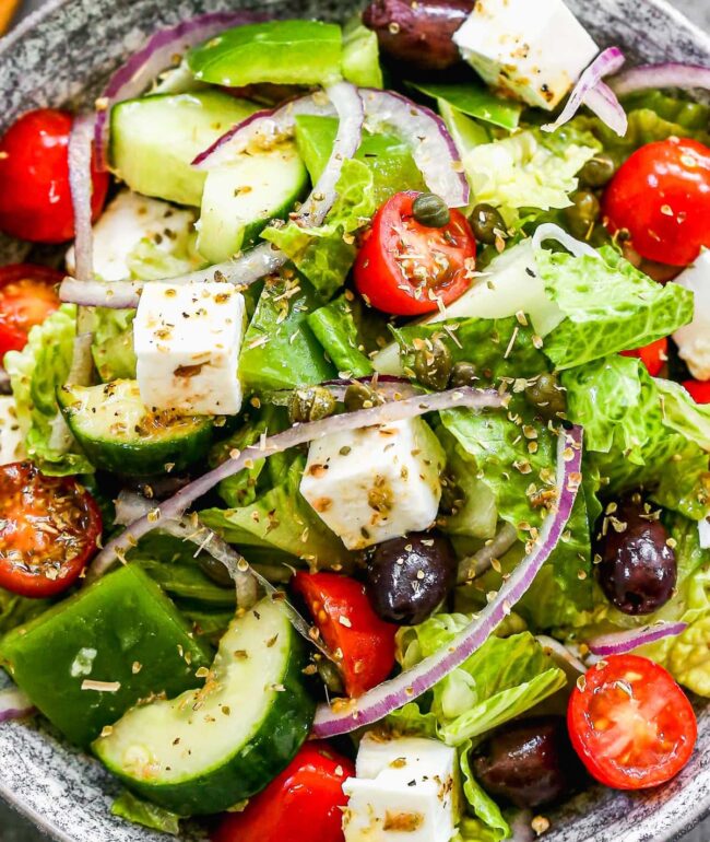 Greek Salad with Feta Cheese