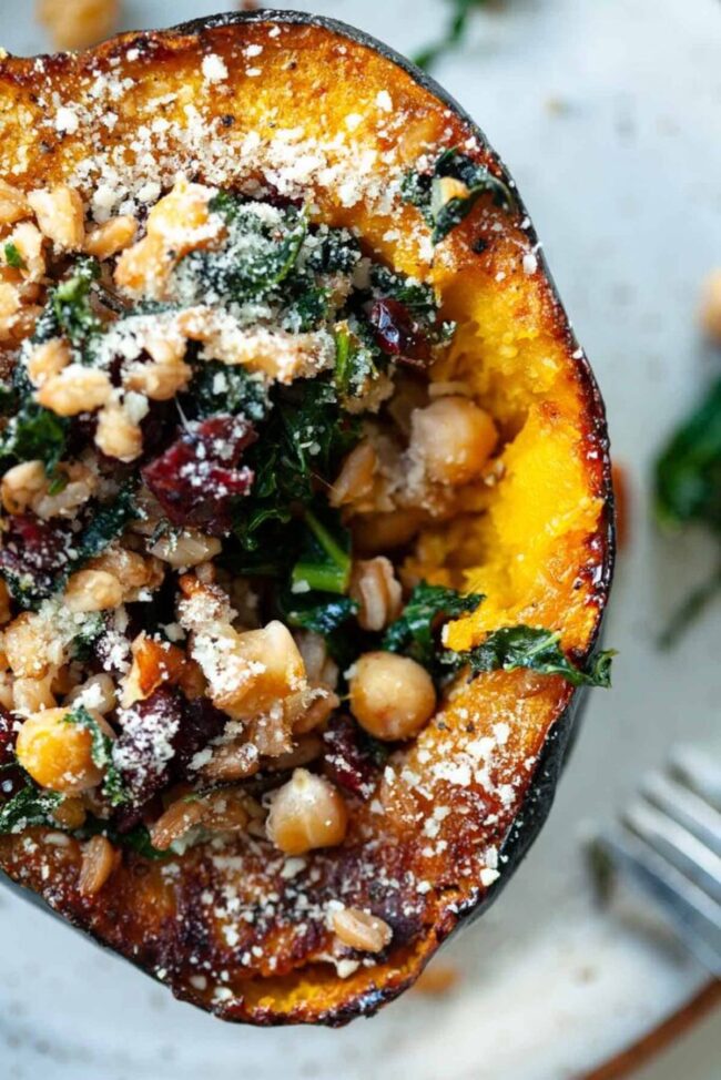Vegetarian Stuffed Acorn Squash