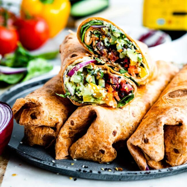 Hummus and Veggie Wraps