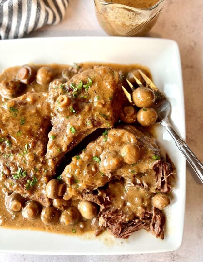 Chuck Roast in Mushroom Gravy
