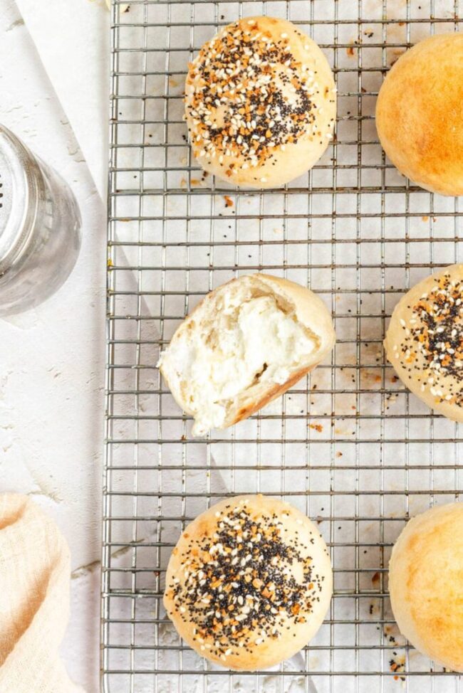 Mini Bagels with Cream Cheese